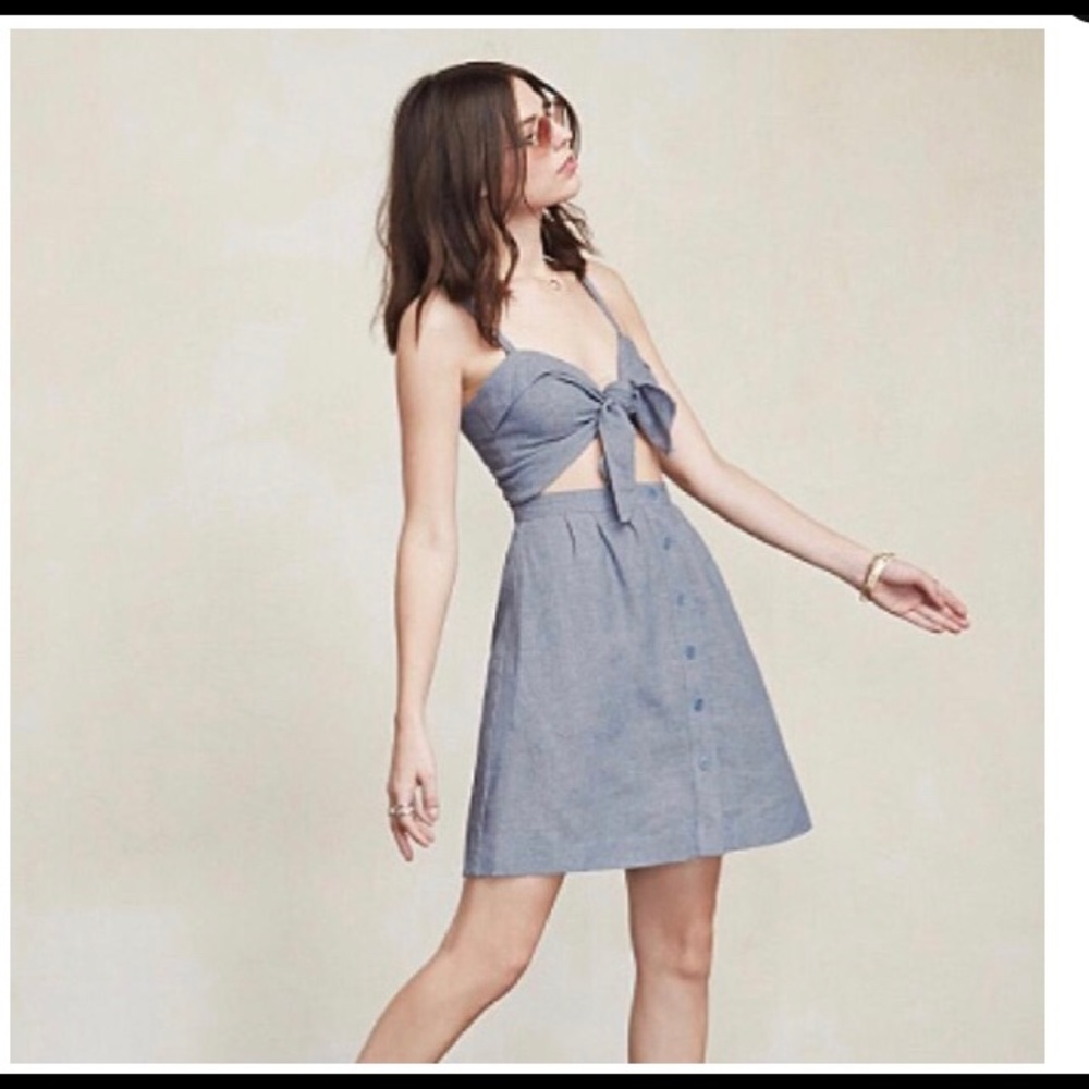 Reformation Miramar Dress Sz 0 - Picture 2 of 5